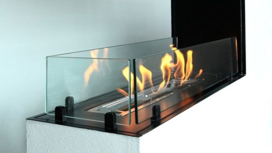 lareira encastrável de três lados a bioetanol BIOJAQK BK BKBF T