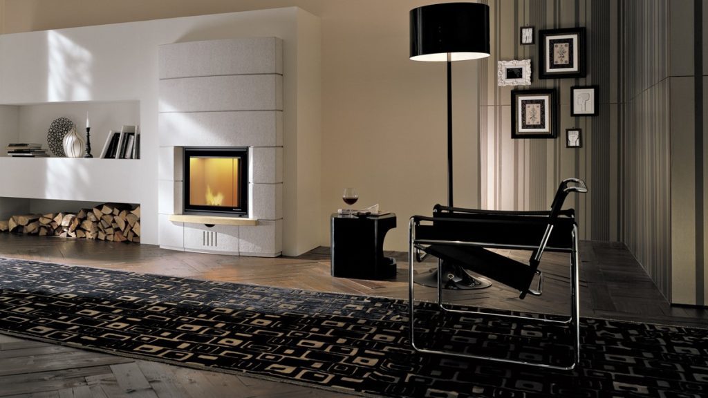 recuperador combinado BIOJAQ PZT MULTIFIRE NT IDRO instalado numa sala