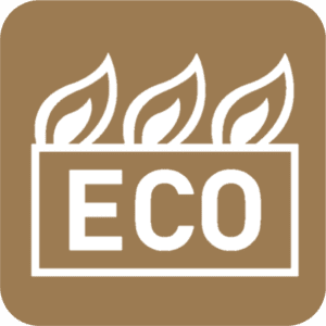 Com o sistema Eco Wave é possível reduzir a potência do queimador, mantendo a chama bonita. Pode ser controlado através de smartphone ou tablet e permite uma economia de até 50%.
