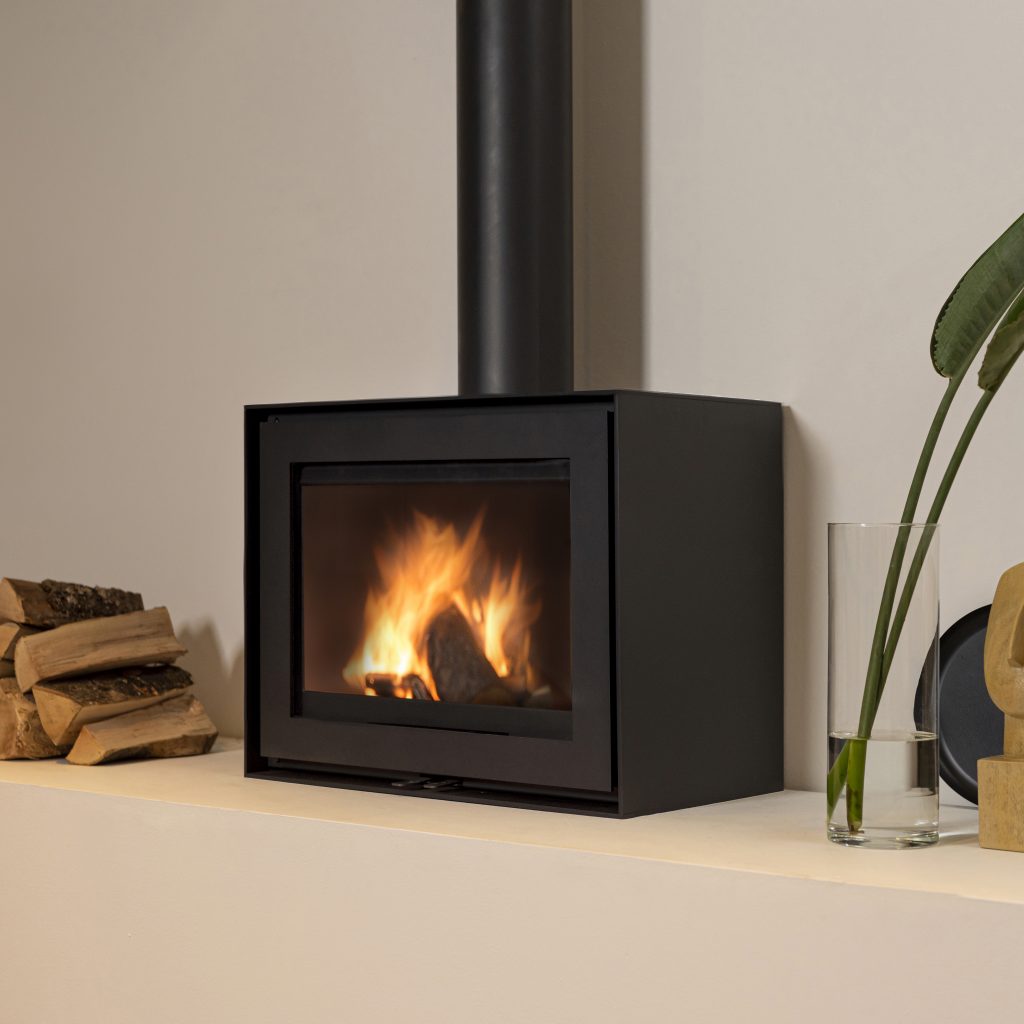 salamandra a lenha biojaq wd wan-2060 F black edition