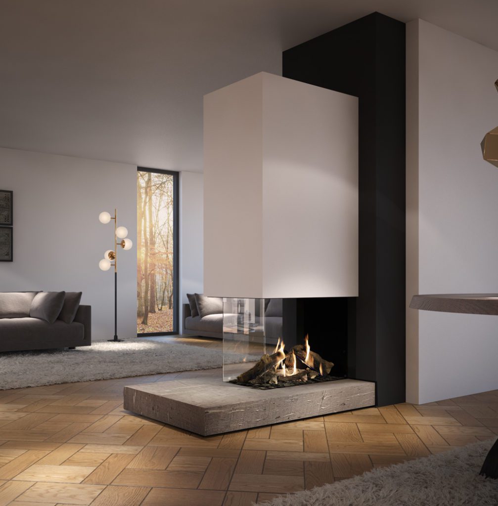 recuperador de calor a gás de três lados com o sistema Eco Wave para economia de consumo